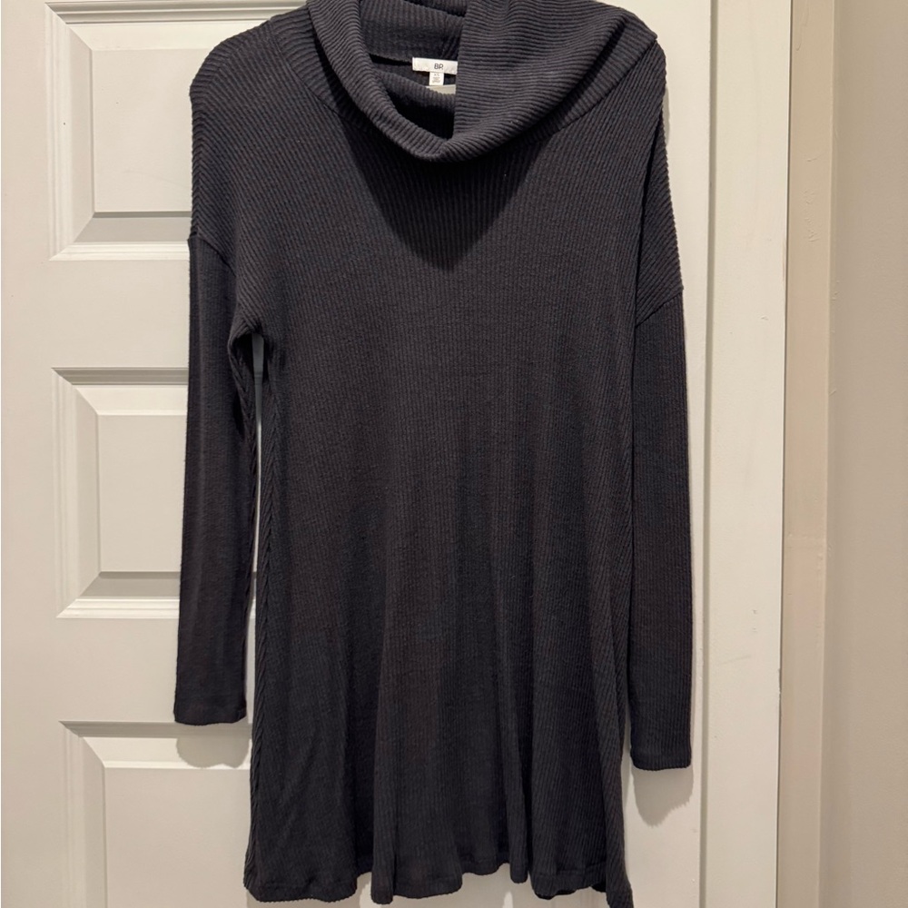 BP Charcoal Cowl Neck Dress
